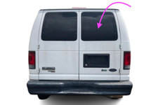 Fits: 1996-1998 Ford Econoline Rear Right Back Window Glass Stationary 5Holes
