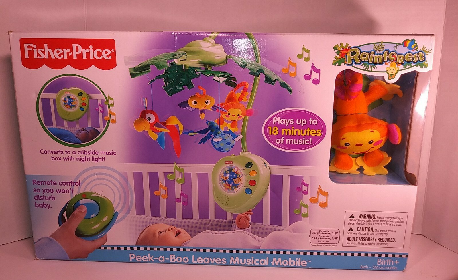 fisher price peek a boo leaves musical mobile