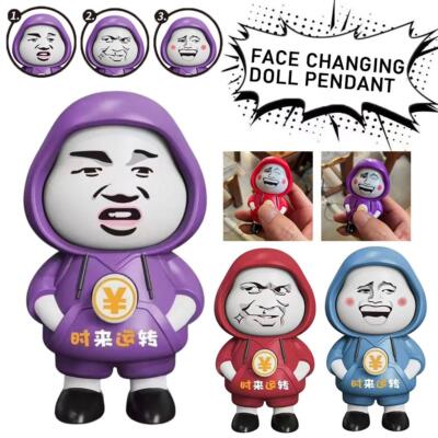 Expression emperor face-changing doll pendant trendy cartoon gift key chain Z5Z6