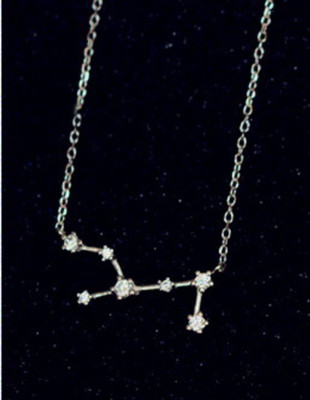 KX Collier Jungfrau Sternenkonstellation Sternzeichen Halskette versilbert