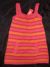NWT Gymboree FALL HOMECOMING Pink orange striped sweater jumper dress 5 5T