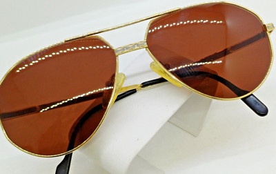 TIFFANY LUNETTES サングラス 23K GOLD PLATED nos) vintage TIFFANY LUNETTES 23k gold plated glasses “T379