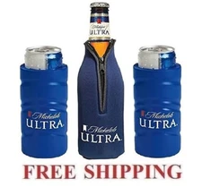 Michelob Ultra Slim Can Cooler Foam Cooler and Bottle Golf Cooler - Set of 3