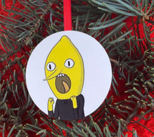 Earl of Lemongrab Adventure Time CHRISTMAS TREE ORNAMENT Gift Exchange Stocking