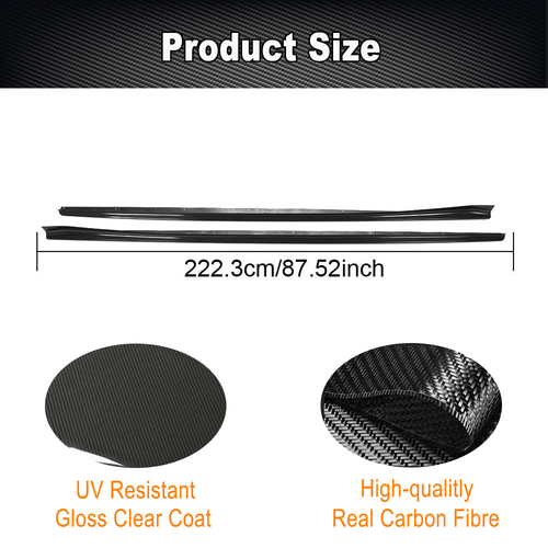 Faldones laterales de carbono real labio alerón para BMW Serie 8 G16 840i M8 F93 19-24 - Imagen 9 de 14