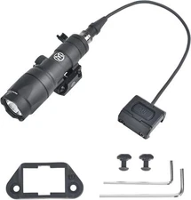 Picatinny M300A Tactical Flashlight with Modbutton Remote Pressure Switch Light