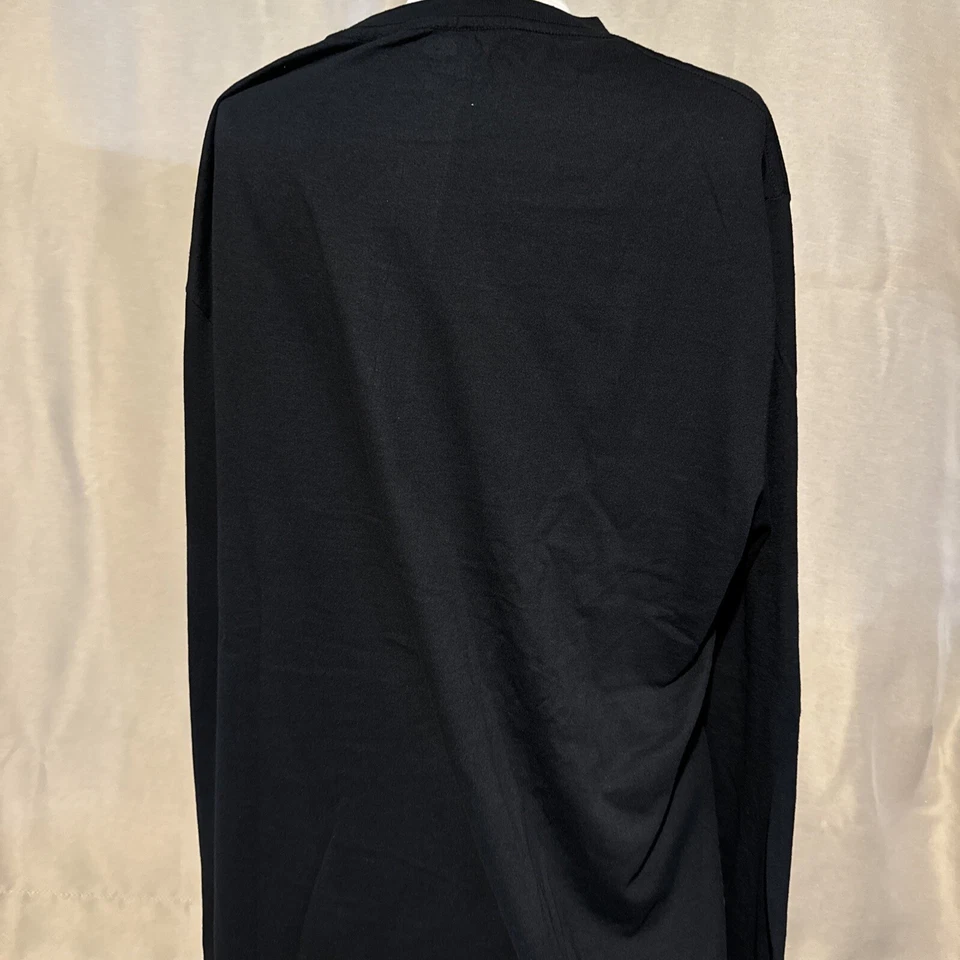 Мужская футболка Mossy Oak 2XL с длинным рукавом черная с камуфляжным логотипом - Изображение 3 из 4