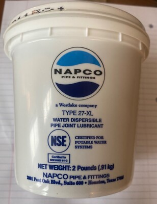 NAPCO Pipe & Fittings Type 27-XL Water Dispersible Pipe Joint Lubricant, 2 lbs | eBay NAPCO Pipe & Fittings Type 27-XL Water Dispersible Pipe Joint Lubricant, 2 lbs | eBay