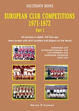 LIBRO CALCIO EUROPEAN CLUB COMPETITIONS 1971-72 STATISTICHE TABELLINI -PART 1 -