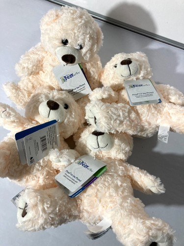 The Bear Factory Plush Soft Toy Teddy 8" Amelia the White Twist Bear Cream Toy - Picture 9 of 9