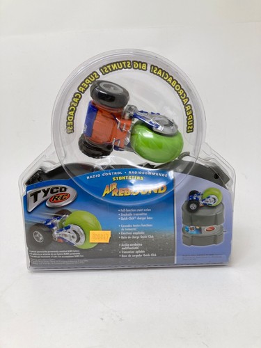 Tyco R/C Stuntsters Air Rebound 27 MHz Radio Control Car Blue Green 2003 NIB - Picture 2 of 3