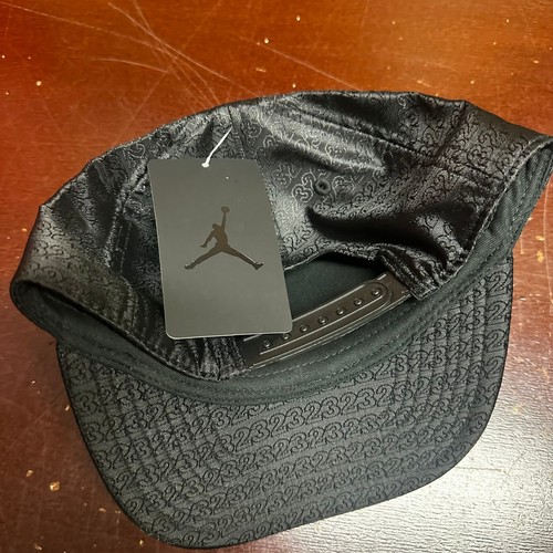 Jordan Jungen schwarz offizielle Kopfbedeckung Logo verstellbare Druckknopflasche Mütze Einheitsgröße - Bild 2 von 3