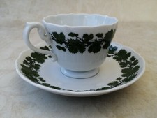 Meissen Weinlaub Kaffeetasse mit Untertasse 1. Wahl