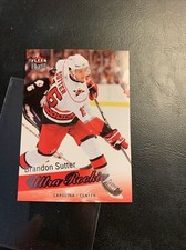 B41a￼￼ 2008/09 fleer ultra Rookie  #255 Brandon Sutter Carolina￼