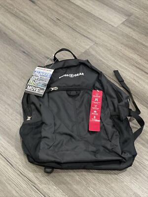 SwissGear Student Backpack For 15 inch Laptops Black - New With Tags