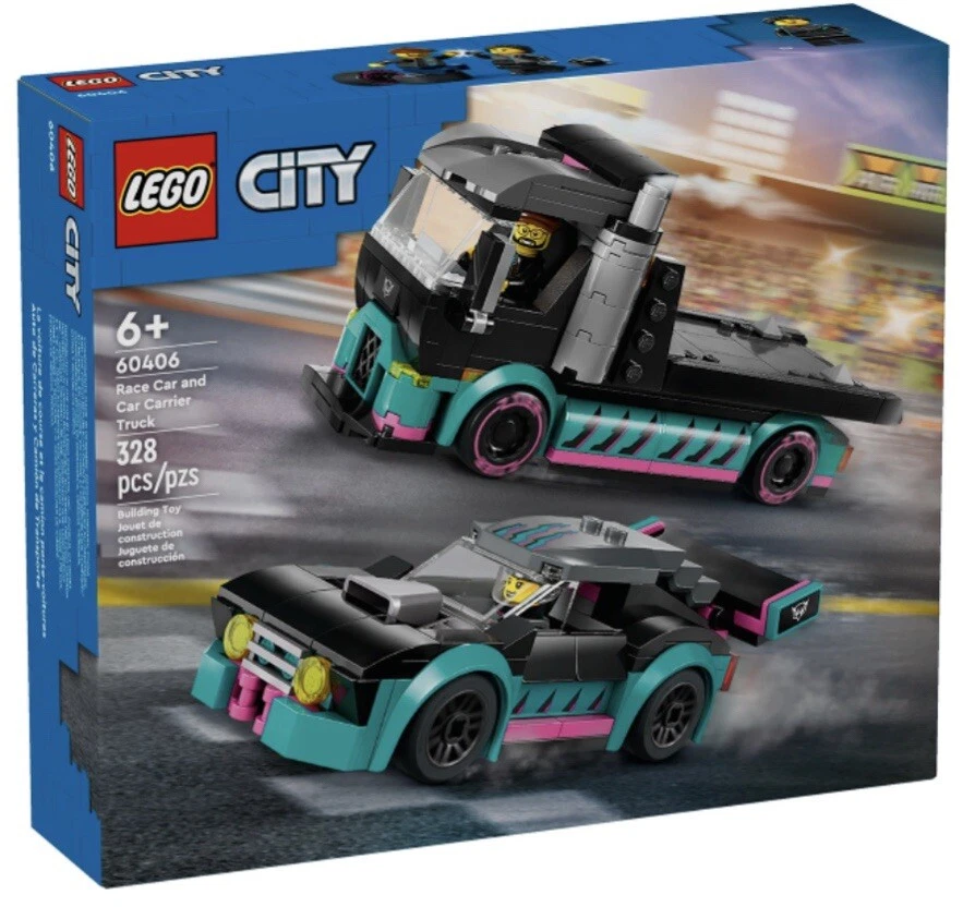 1x LEGO City 60406 Autotransporter Race Car and Car Carrier Truck New OVP - Bild 1 von 1