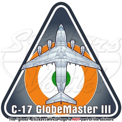 Boeing C-17 GLOBEMASTER III Indische Luftwafffe IAF INDIEN Sticker, Aufkleber