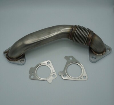 6.6L Duramax Heavy Duty Upgraded 304SS Up Pipes W/ Gaskets For 01-16 GMC Chevy