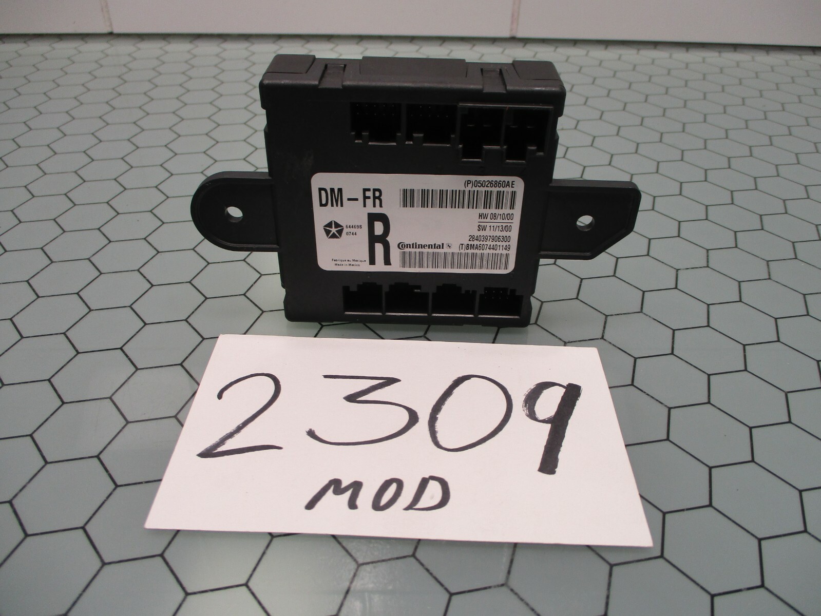 11 12 13 14 15 16 17 Grand Caravan Passenger Front Door Control Module #2309MOD 