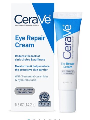 CeraVe Eye Repair Cream - 0.5 fl oz  Dark Circled & Puffiness FREE SHIPPING