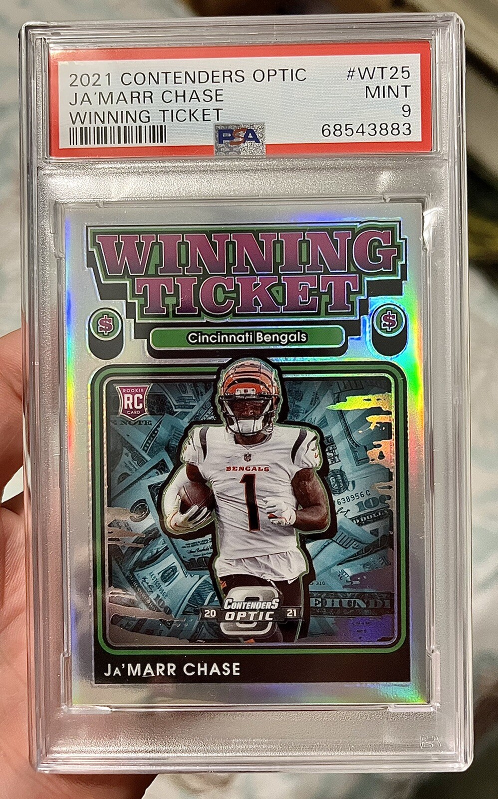 JaMarr Chase Panini Contenders Optic Winning Tickets #WT25 Base