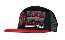 Manchester United  cap hat Trucker Authentic  official new season black  man utd