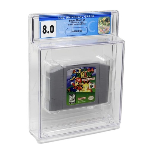 1996 N64 Super Mario 64 Graded CGC 8.0 Nintendo 64 NFR Not for Resale Cart RARE! - Picture 9 of 10
