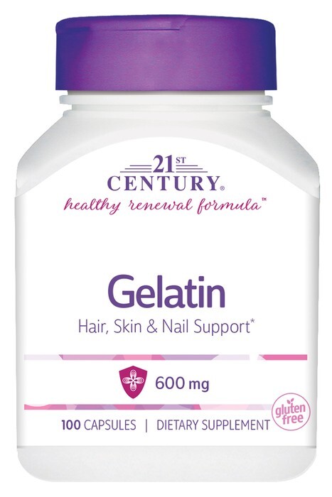 21st Century Gelatin 600mg, 100 Capsules