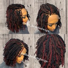 Kinky Twists Braided Wigs For Black Women