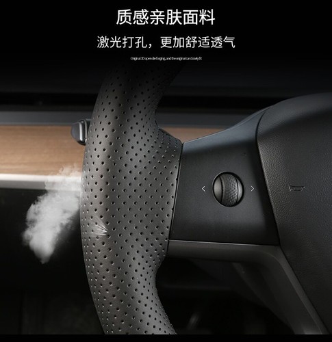 For Citroen C4 Picasso C-quatre Hand-Stitched Black Leather Steering Wheel Cover - Picture 2 of 7