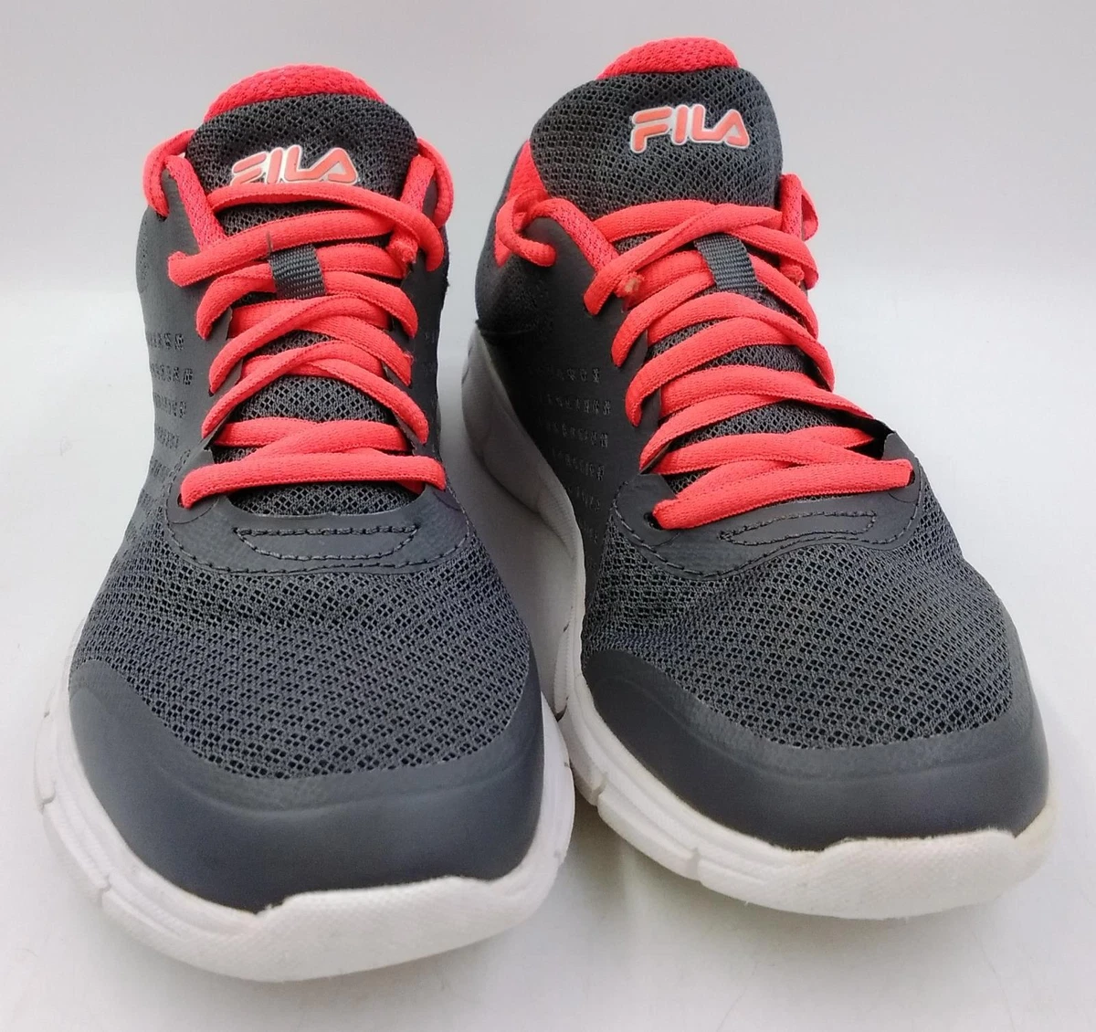 Fila grey and orange shoes top