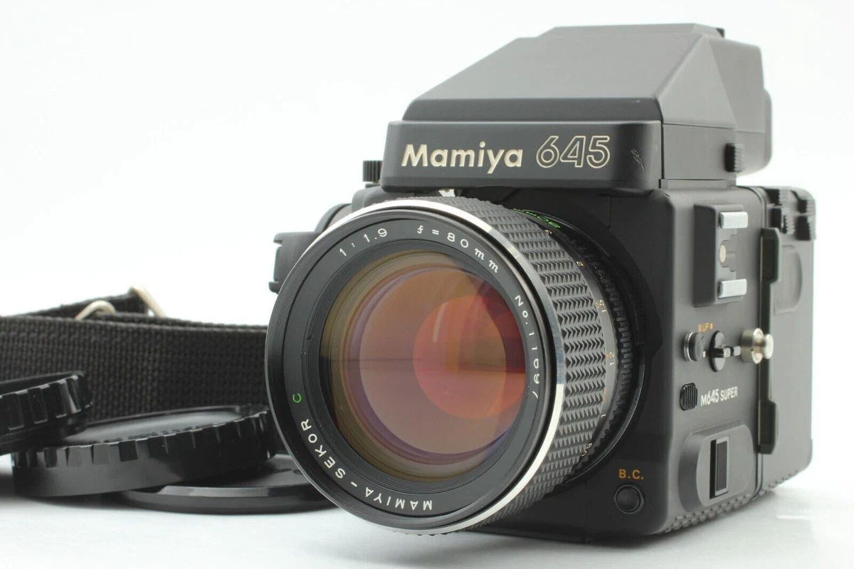 N MINT +Strap] Mamiya M645 Super AE Sekor C 80mm f/1.9 Lens 120