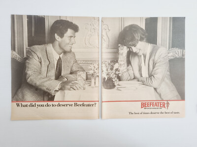 Beefeater Vintage Magazin Werbung Original 80er