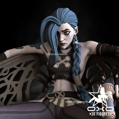 OXO 3D schöne extra große Resin Figur 1:10 Figur Arcane Jinx
