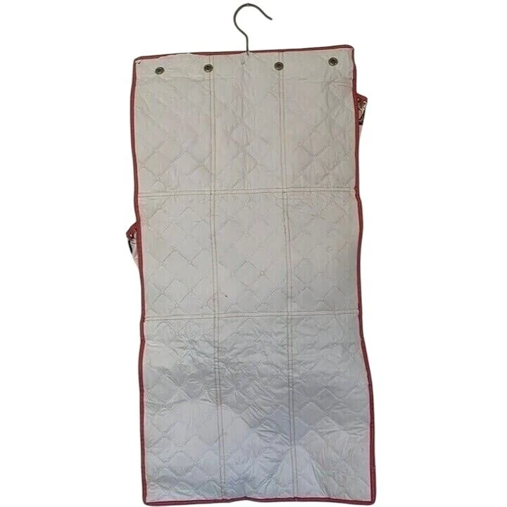 De Colección Disney Percha Infantil Organizador Mickey Minnie Niño Bolsa Blanco Rojo 14 x 28" Foto 2 de 4