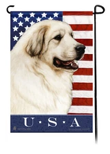 Great Pyrenees True Blue Patriotic Flag