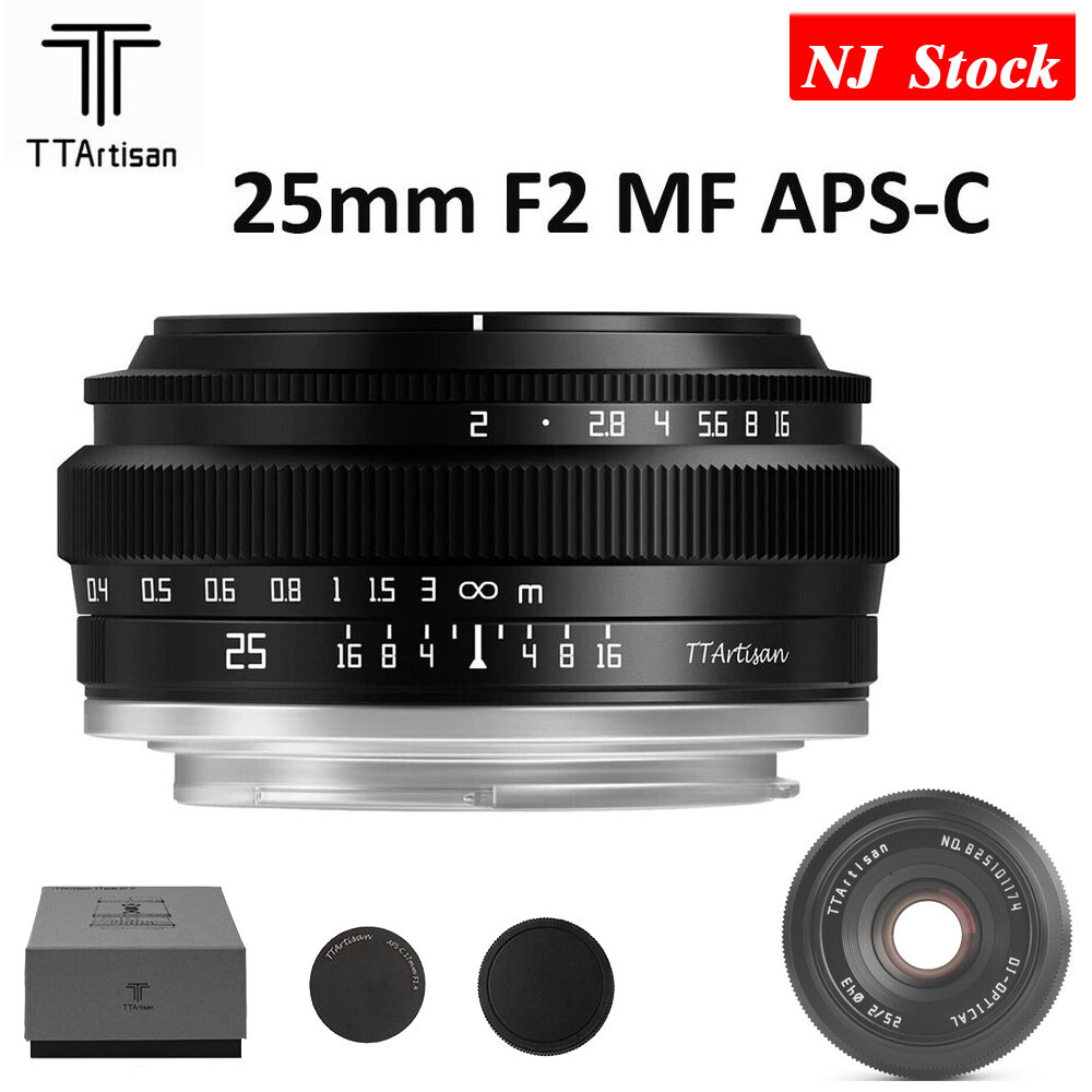 US TTArtisan 25mm F2 Wide Angle APS-C MF Portrait Lens For