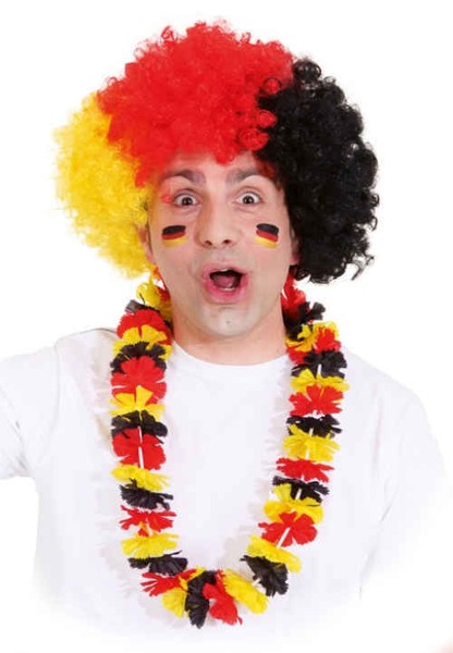 Locken-PerüCke Deutschland Schwarz Rot Gold FußBall Party Em Wm-image