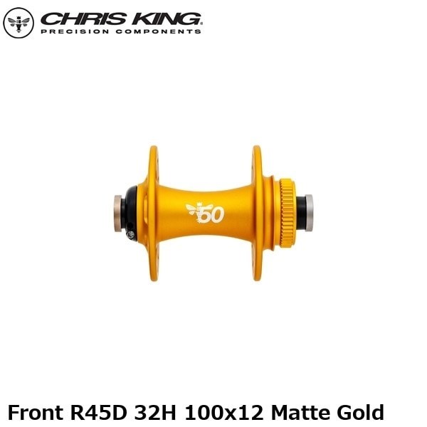 Chris King Front Hub R45D 32H 100x12 Matte Gold | eBay