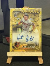 2024 Topps Gilded Heston Kjerstad Yellow Gold Auto /75 Baltimore Orioles