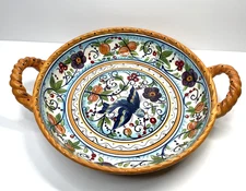 Dario Farrucci Villa Paradiso TT Unlimited Hand Painted 13" Pasta Serving Bowl