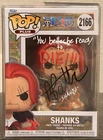 One Piece Anime Shanks #2166 Signed By Brandon Potter Funko Pop Prime COA