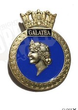 HMS GALATEA lapel pin