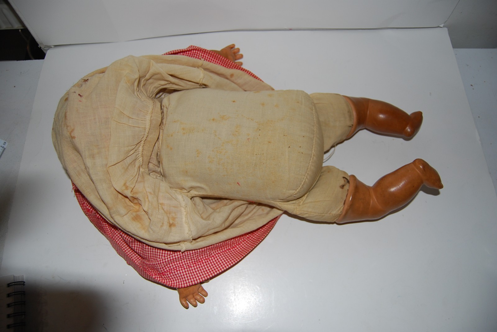 Rare Sleepy Eyes Vintage Horseman 1930s-40s  Babydoll Composite w/ Clothing