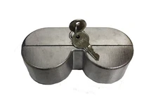 YOKEMK4-KD Brushed Aluminum Double Knob Tractor Air Brake Lock (Keyed Differe...