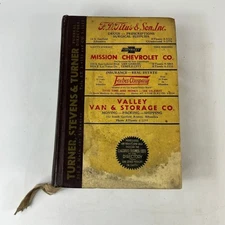 1952 CA Los Angeles Alhambra City Directory POOR Business Ancestry Genealogy Vtg