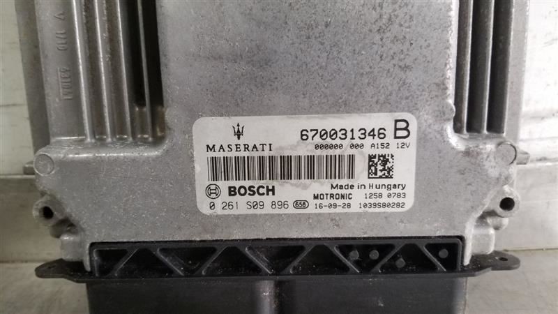 17 2017 MASERATI GHIBLI 3.0L ECM ENGINE CONTROL MODULE 670031346