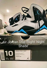 Nike Air Jordan True Flight 'Night Shade' Sneakers Size 10, 342964-006