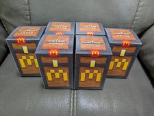 Minecraft McDonald  s 2025 ADULT HAPPY MEAL   Full Set of 6 Figures w/ Unused DLC