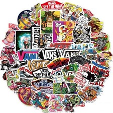 100pcs Vans Skateboard Stickers Bomb Vinyl Laptop Luggage Decals Pack Lot Cool